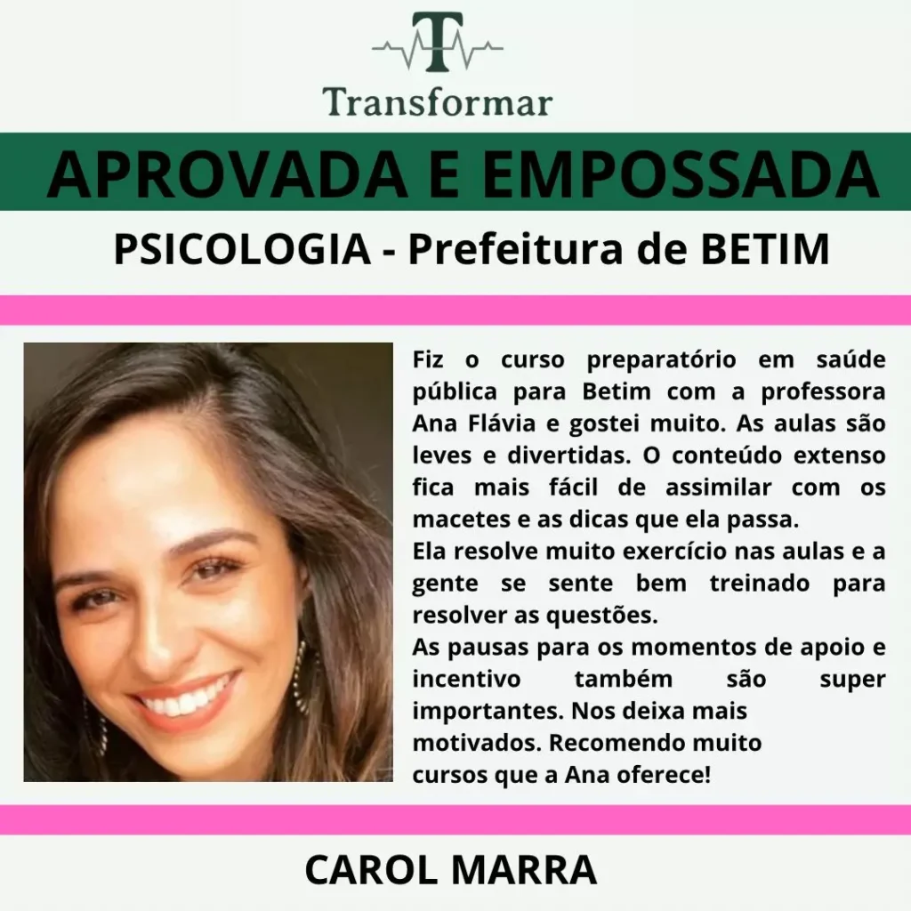 Depoimento de aluno aprovado