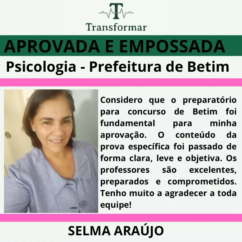 Depoimento de aluno aprovado